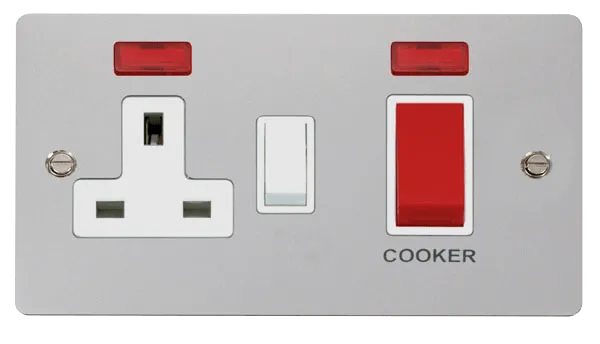 Define 45A DP Switch   13A DP Switched Socket   Neons