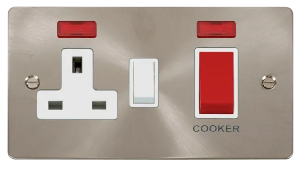 Define 45A DP Switch   13A DP Switched Socket   Neons