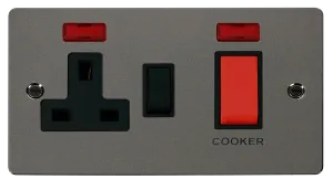 Define 45A DP Switch   13A DP Switched Socket   Neons