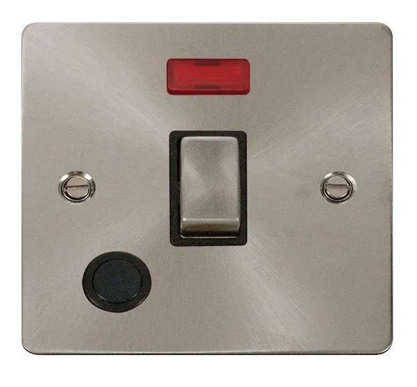 Define Ingot 20A 1 Gang DP Switch   Flex Outlet    Neon
