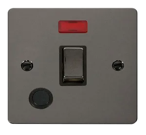 Define Ingot 20A 1 Gang DP Switch   Flex Outlet    Neon