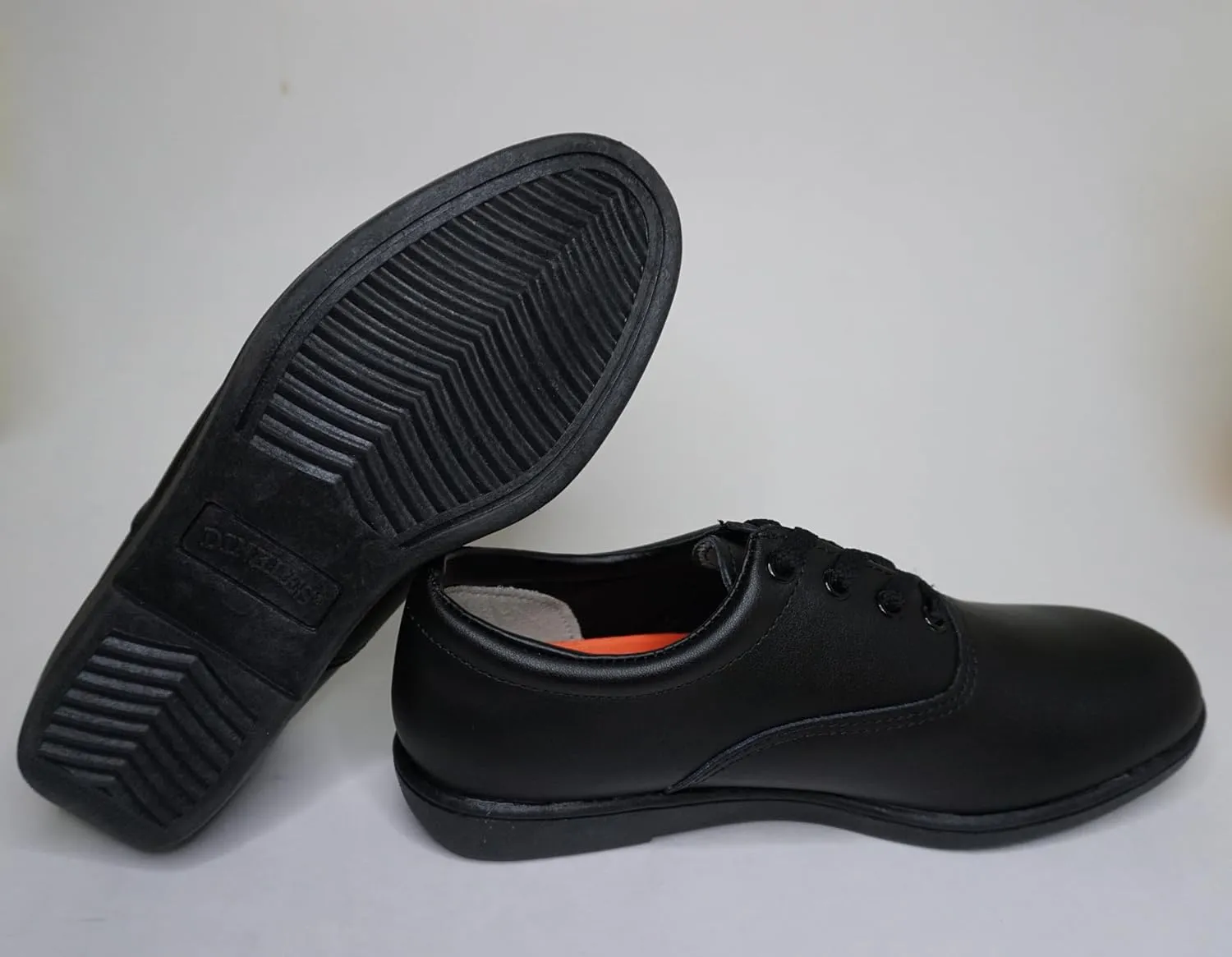 Dinkles Vanguard Marching Band Shoes, Comfortable Mens, Black & White Colors