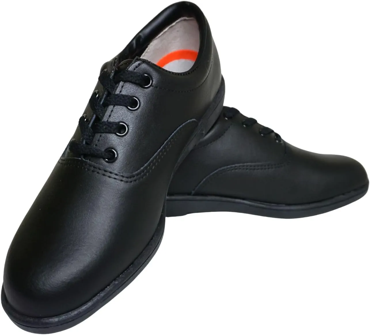Dinkles Vanguard Marching Band Shoes, Comfortable Mens, Black & White Colors