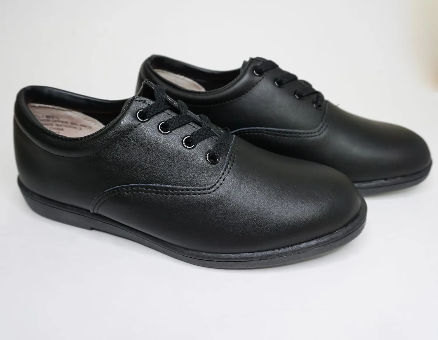 Dinkles Vanguard Marching Band Shoes, Comfortable Mens, Black & White Colors