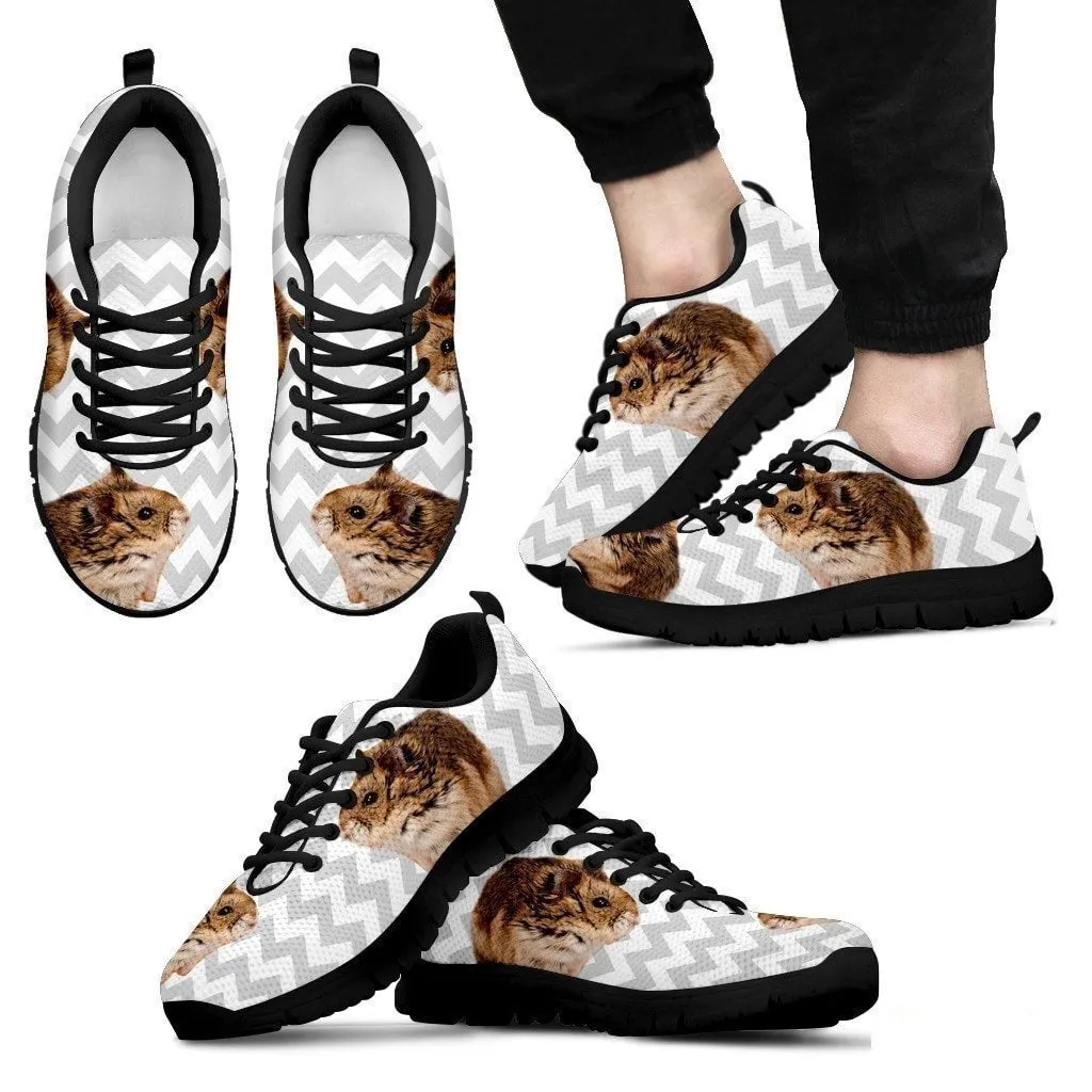 Djungarian Hamster Print (Black/White) For Men-Free Shipping Limited Edition