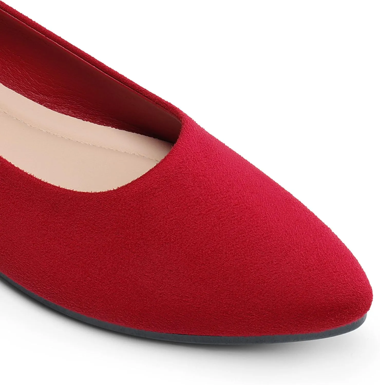 DREAM PAIRS Women’s Flats Comfortable Slip On Business Work Office Casual Suede Ballet Flats Pointed Toe Dress Shoes