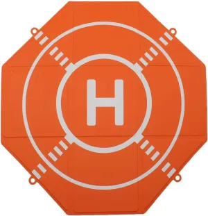 Drone Landing Pad Portable Foldable,25in Double-Sided Waterproof Helipad for DJI Mavic 4 Pro/Mini 4 Pro/Mavic 3 Pro/Neo/Flip RC Drones Helicopter, Drone Landing Pad Accessories (25in—Orange)