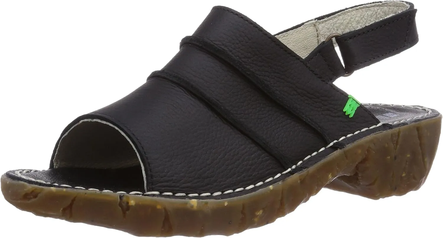 El Naturalista Womens Yggdrasil NC97 Sandal Shoes, Black, EU 36 / US 6