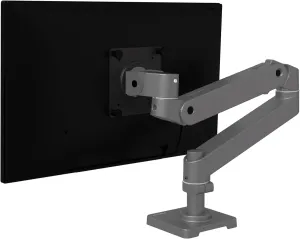 Ergotron – Upgraded LX Pro Premium Monitor Arm, Single Monitor Desk Mount – fits Flat Curved Ultrawide Computer Monitors up to 34 Inches, 4 to 22 lbs, VESA 75x75mm or 100x100mm – Dark Grey