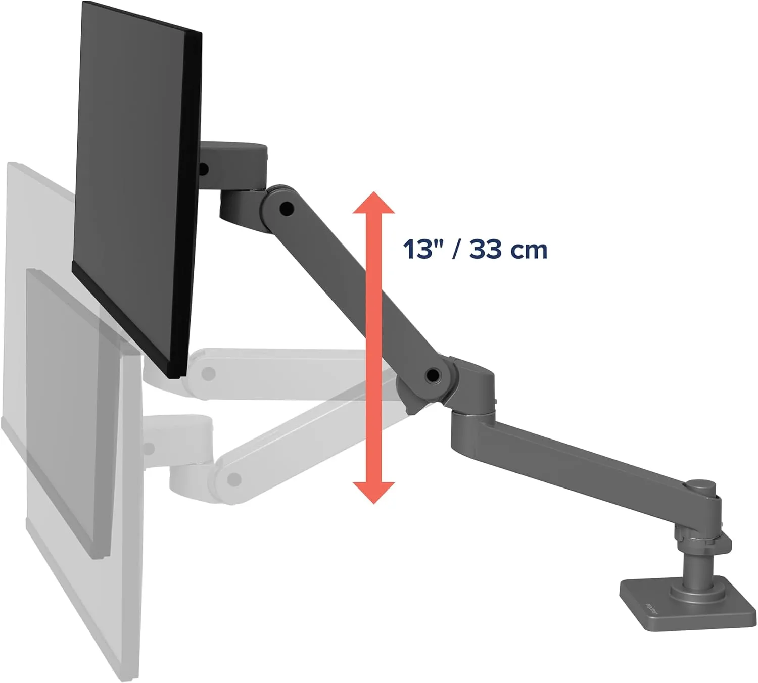 Ergotron – Upgraded LX Pro Premium Monitor Arm, Single Monitor Desk Mount – fits Flat Curved Ultrawide Computer Monitors up to 34 Inches, 4 to 22 lbs, VESA 75x75mm or 100x100mm – Dark Grey