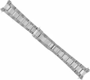 Ewatchparts 20mm Stainless Steel Oyster Watch Band Compatible With Rolex Submariner GMT Style Polished Center