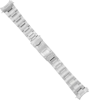 Ewatchparts 20mm Stainless Steel Oyster Watch Band Compatible With Rolex Submariner Style End Flip Lock