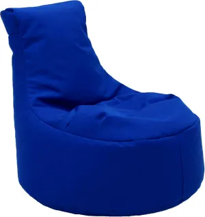 Factory Direct Partners Element Paddle Out Bean Bag Chair for Kids, Comfy Indoor Outdoor Bean-Filled Flexible Seating for Reading, Playroom, Classroom, Patio or Garage - Brilliant Blue, 14031-BB