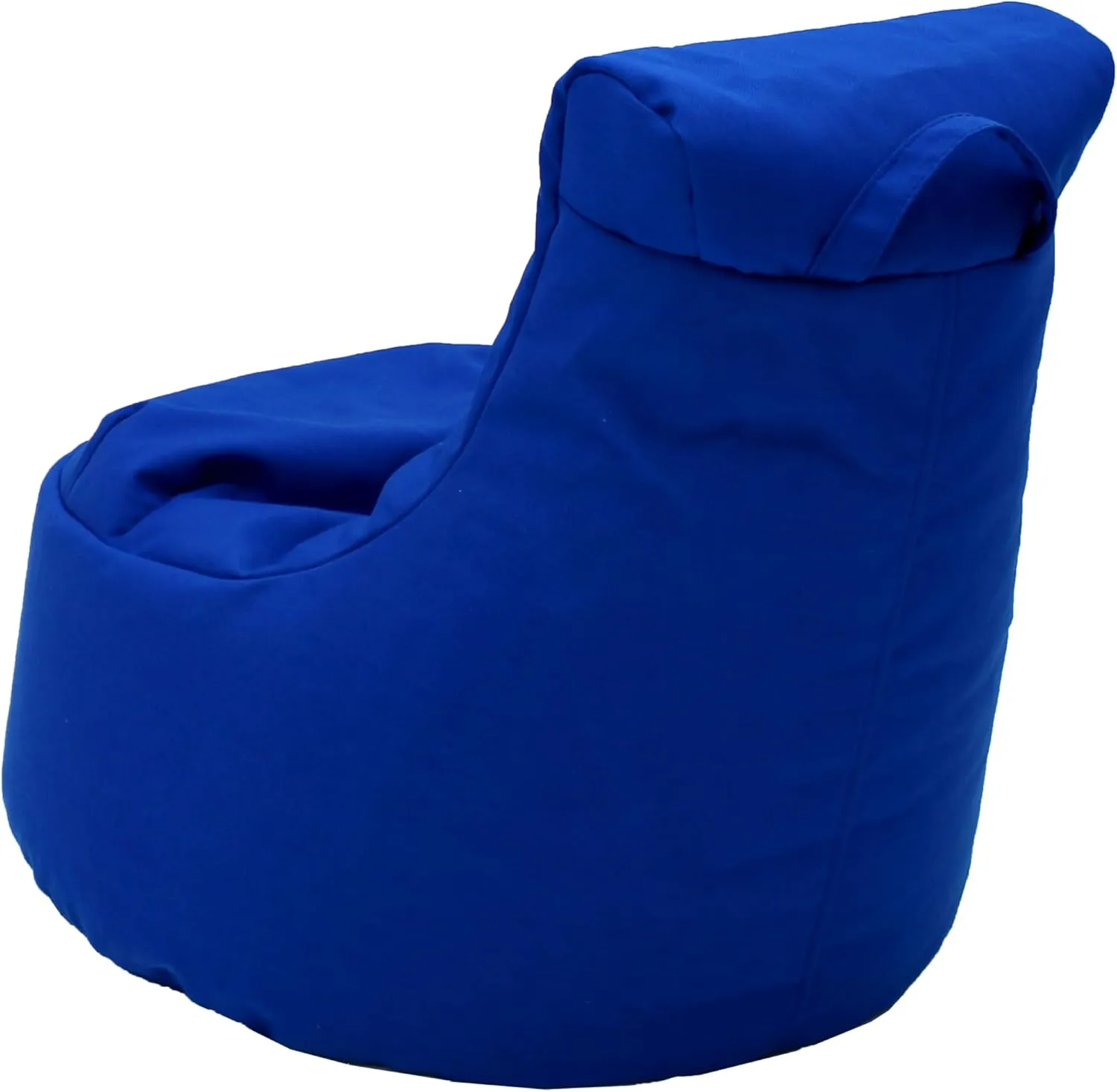 Factory Direct Partners Element Paddle Out Bean Bag Chair for Kids, Comfy Indoor Outdoor Bean-Filled Flexible Seating for Reading, Playroom, Classroom, Patio or Garage - Brilliant Blue, 14031-BB