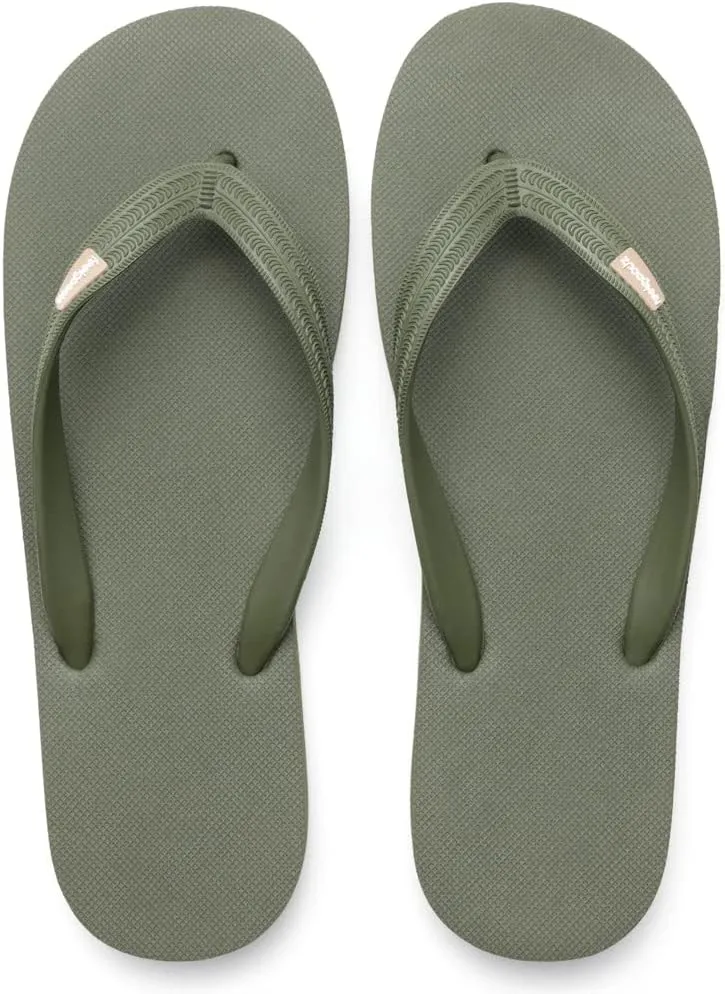 Feelgoodz Mens Classicz Rubber Flip-Flops - Waterprooof, 100% Natural Rubber & All-Vegan Sandals, Fair Trade Certified Slippers, Consciously Sourced & Artisan-Crafted