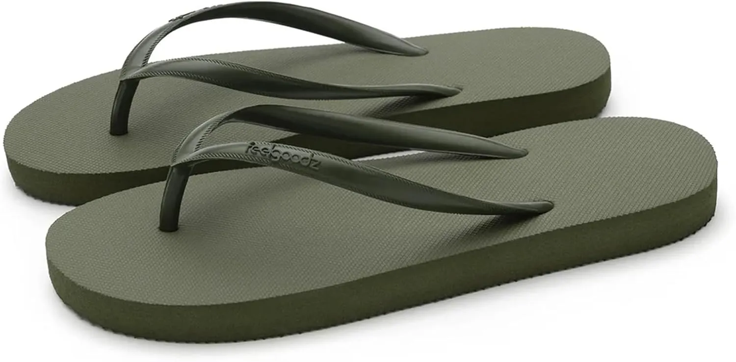 Feelgoodz Women's Slimz Core Natural Rubber Flip Flops