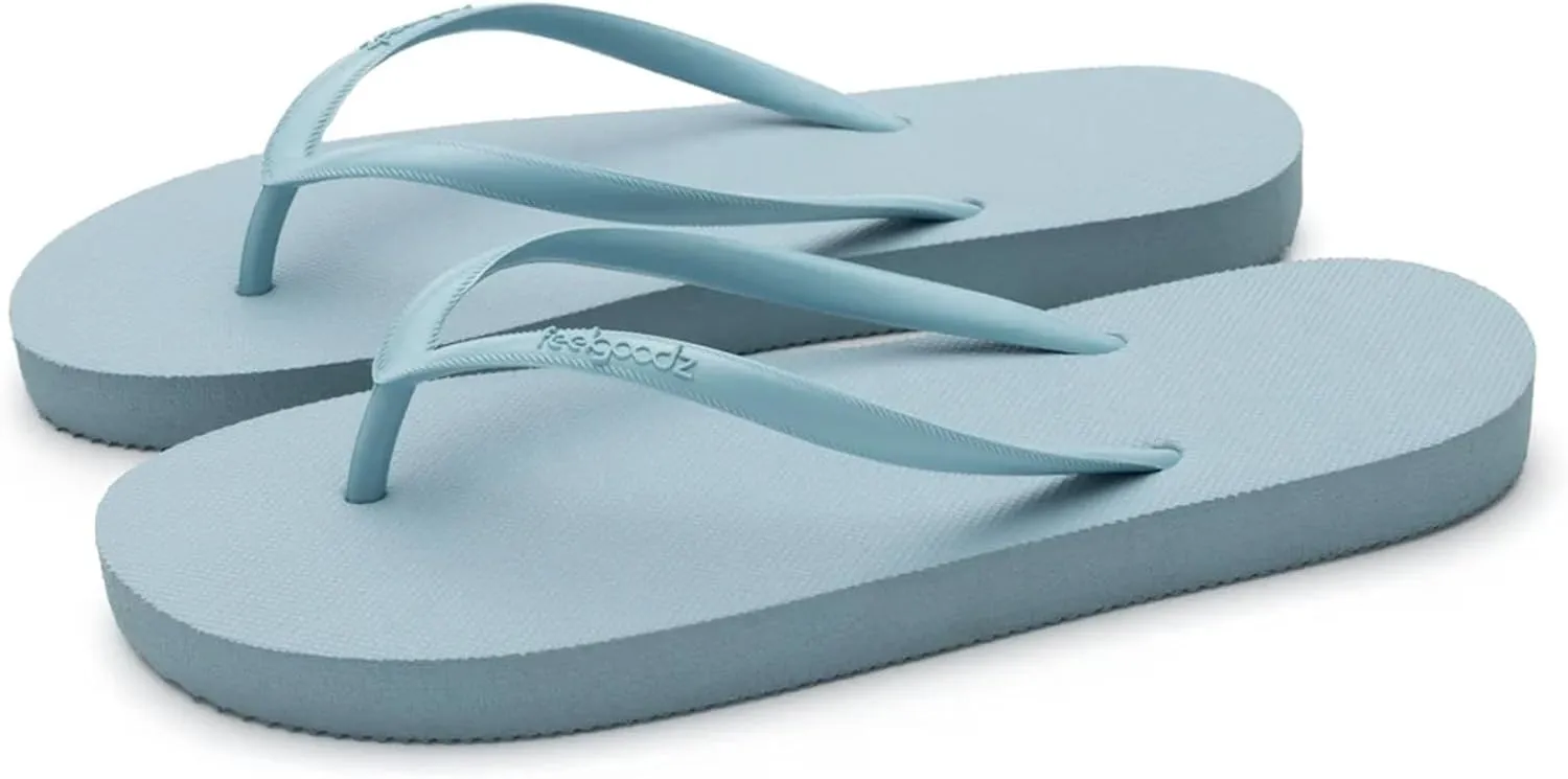 Feelgoodz Women's Slimz Core Natural Rubber Flip Flops