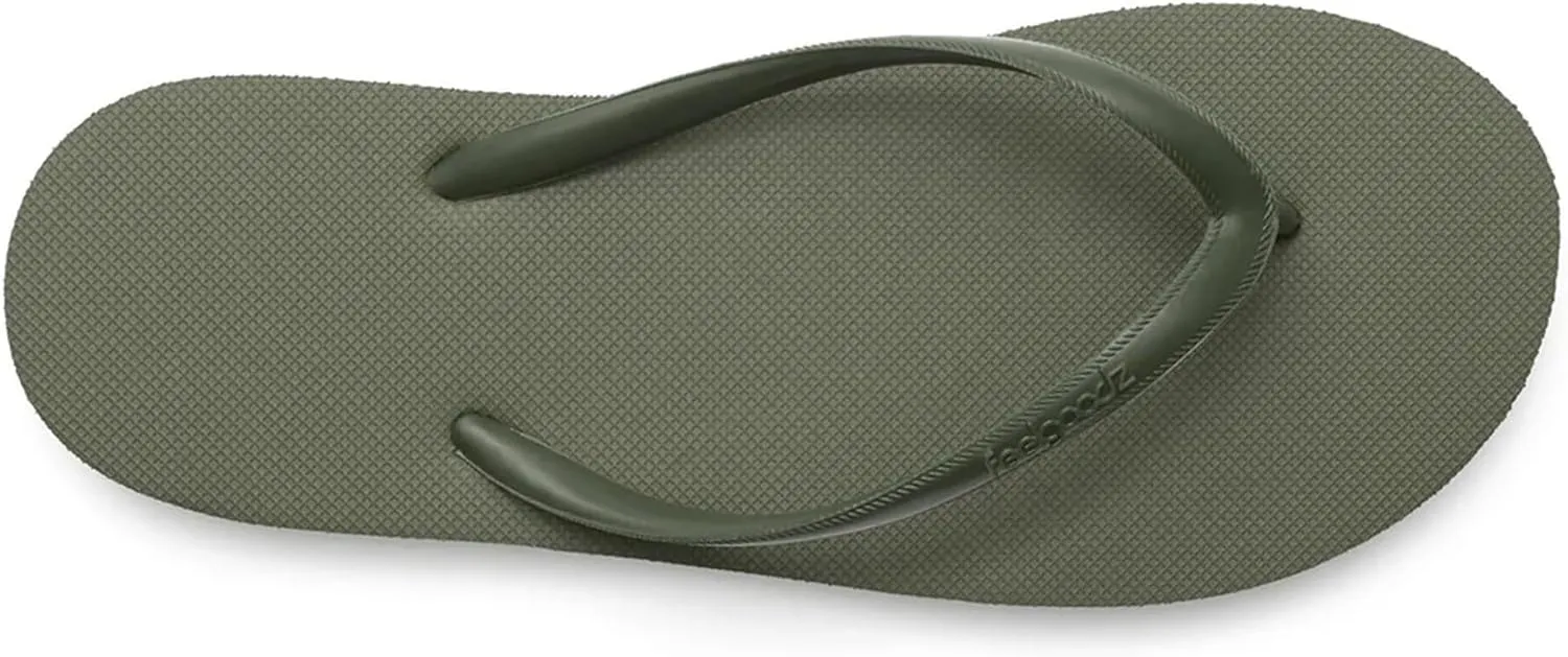 Feelgoodz Women's Slimz Core Natural Rubber Flip Flops