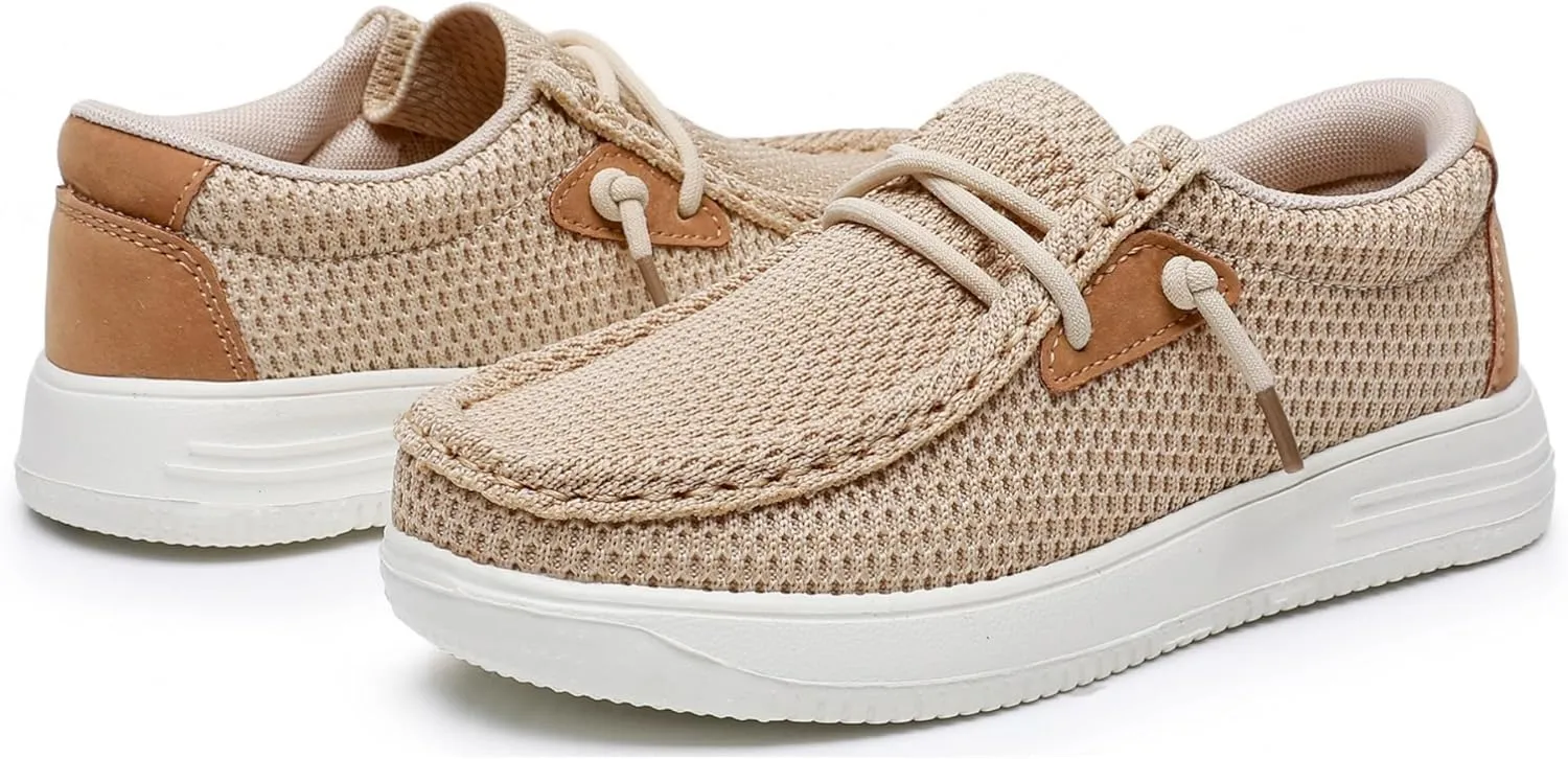 Felabo Kids Boys Girls Slip-On Casual Loafers Canvas Walking Shoes Comfortable & Lightweight (Toddler/Little Kid/Big Kid)
