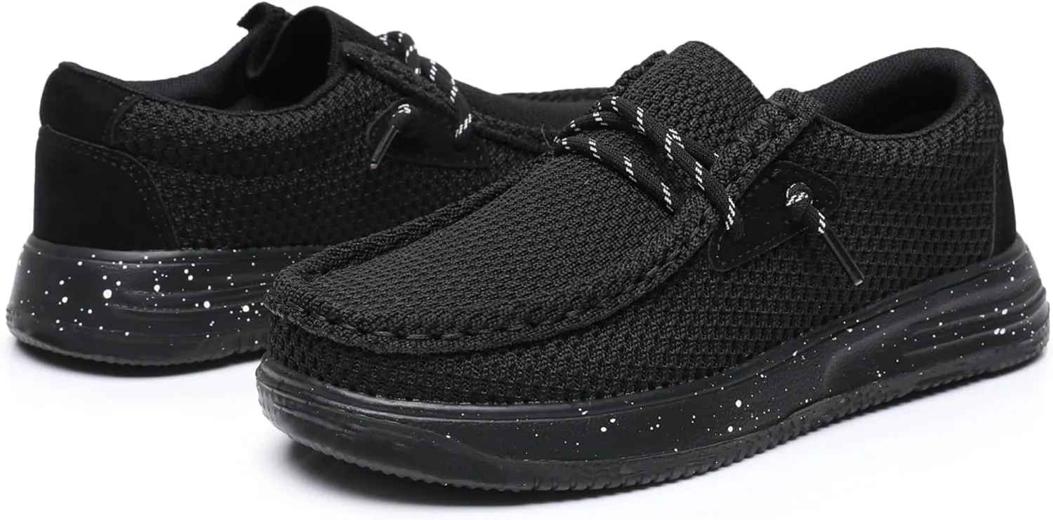 Felabo Kids Boys Girls Slip-On Casual Loafers Canvas Walking Shoes Comfortable & Lightweight (Toddler/Little Kid/Big Kid)