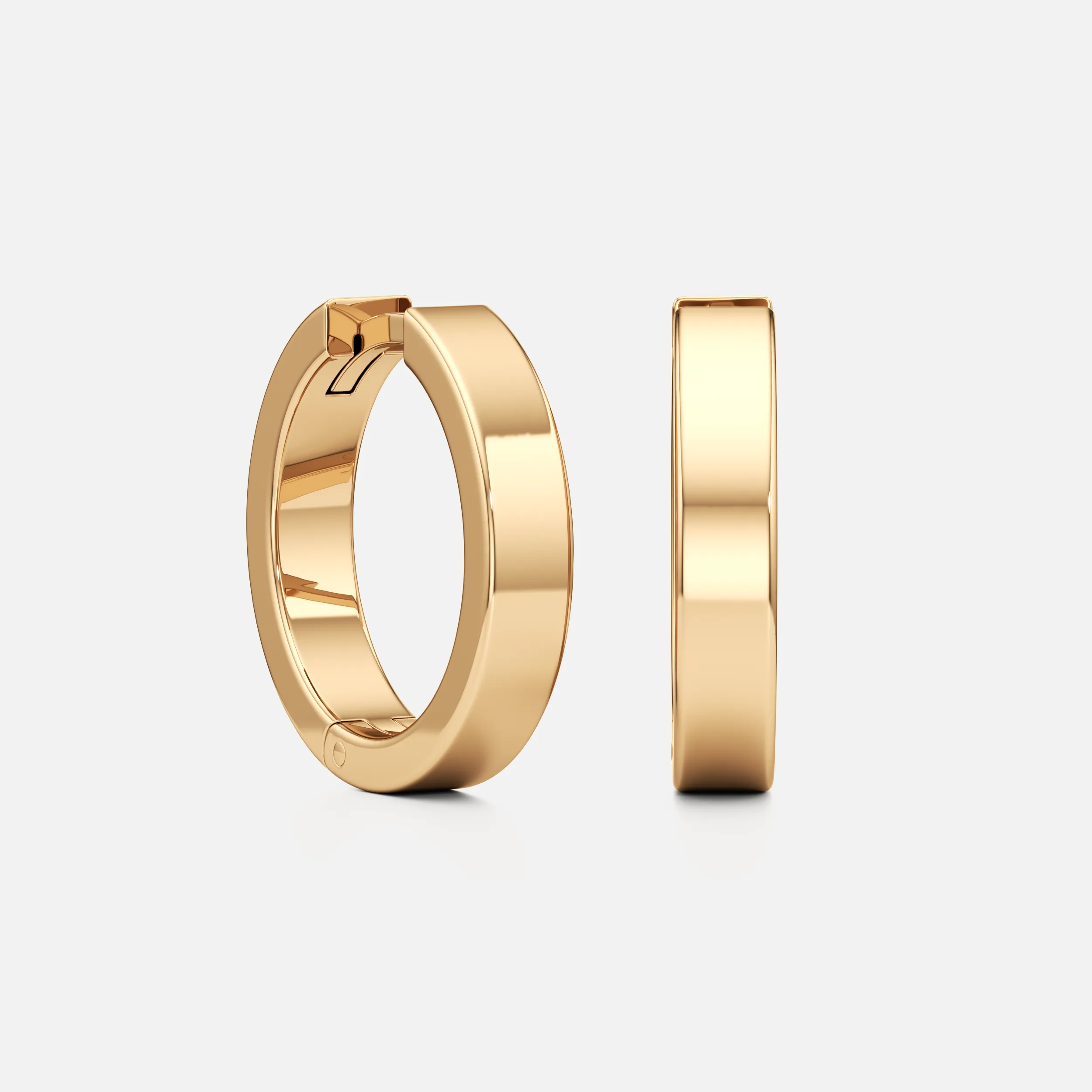 Flat Medium Hoops