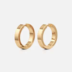 Flat Medium Hoops