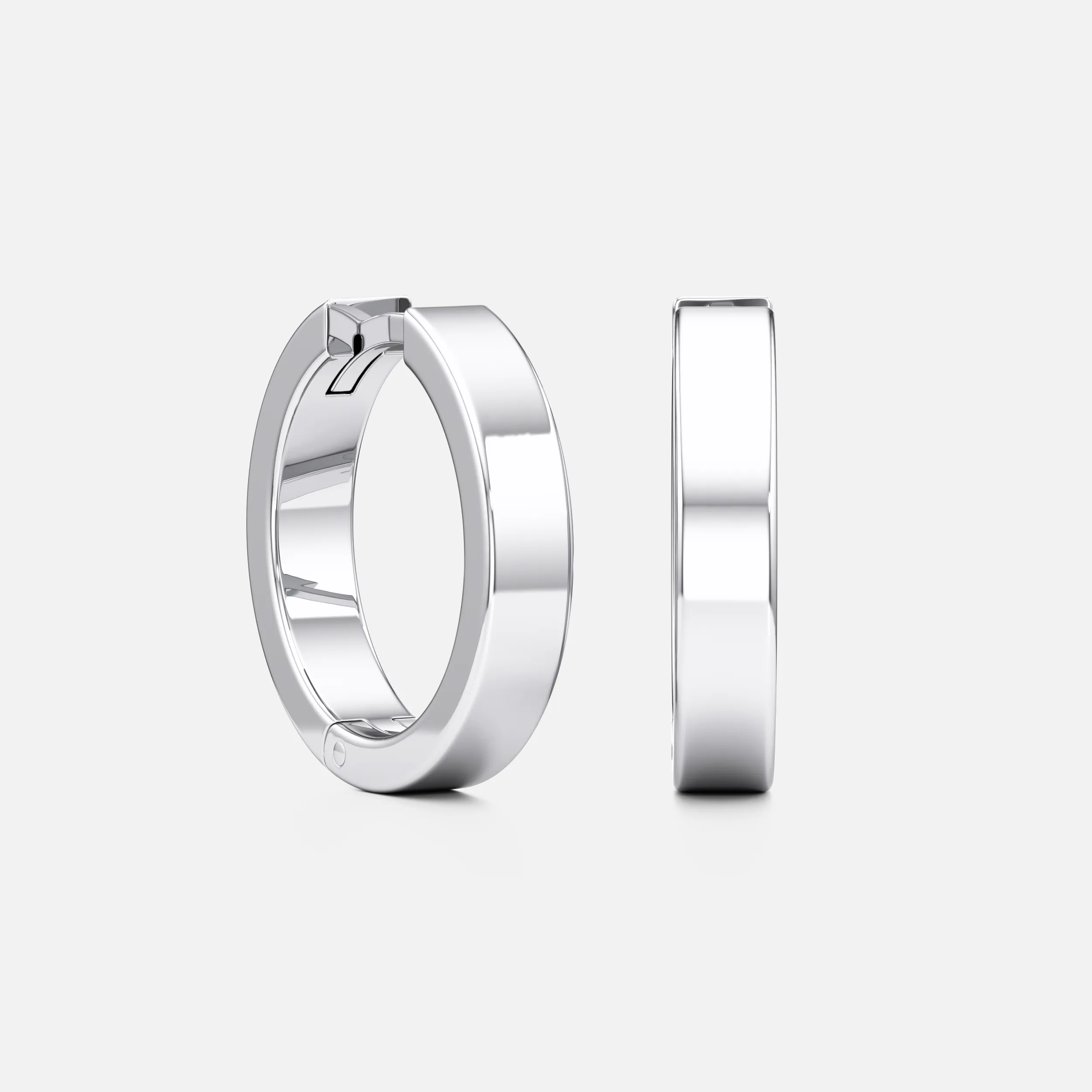 Flat Medium Hoops
