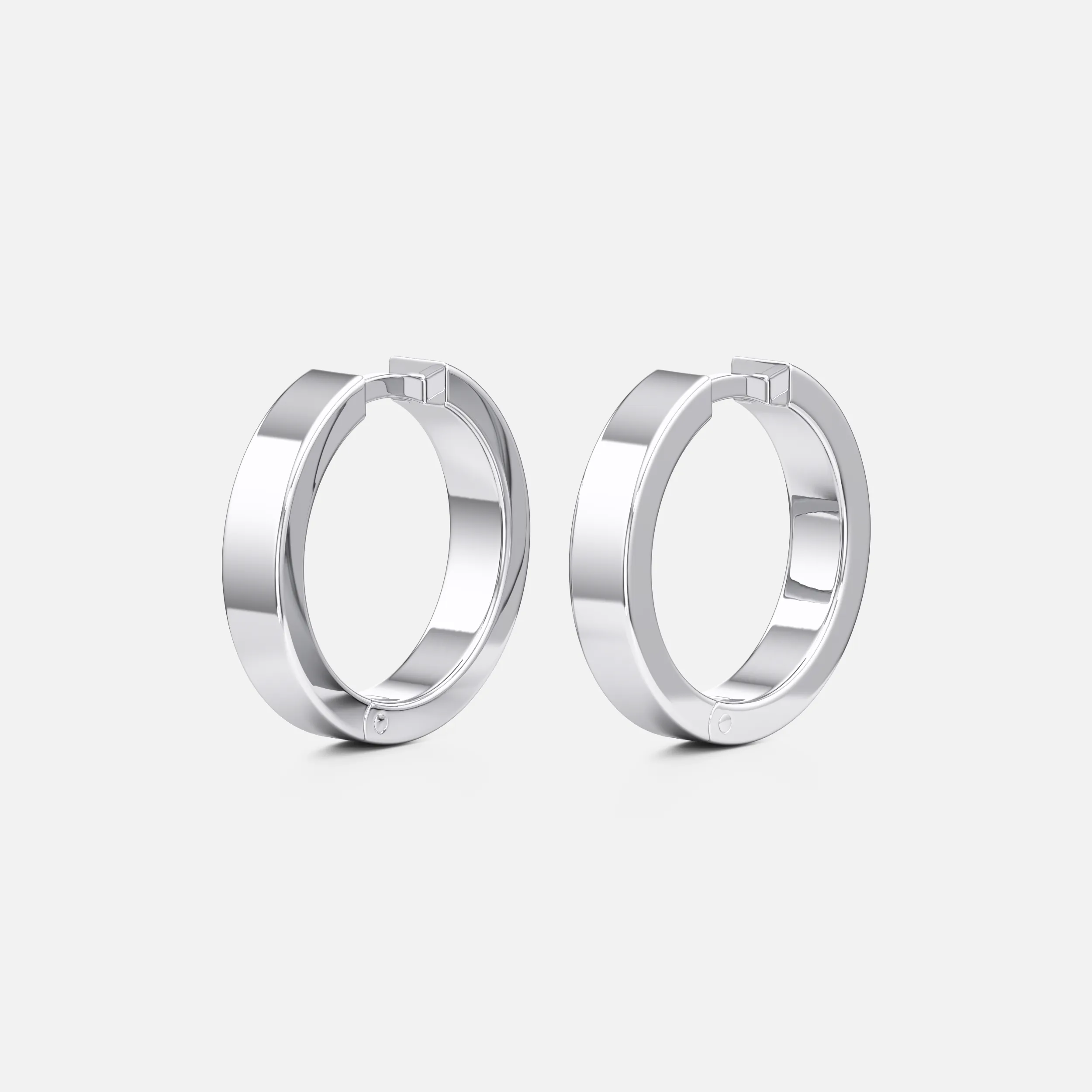 Flat Medium Hoops