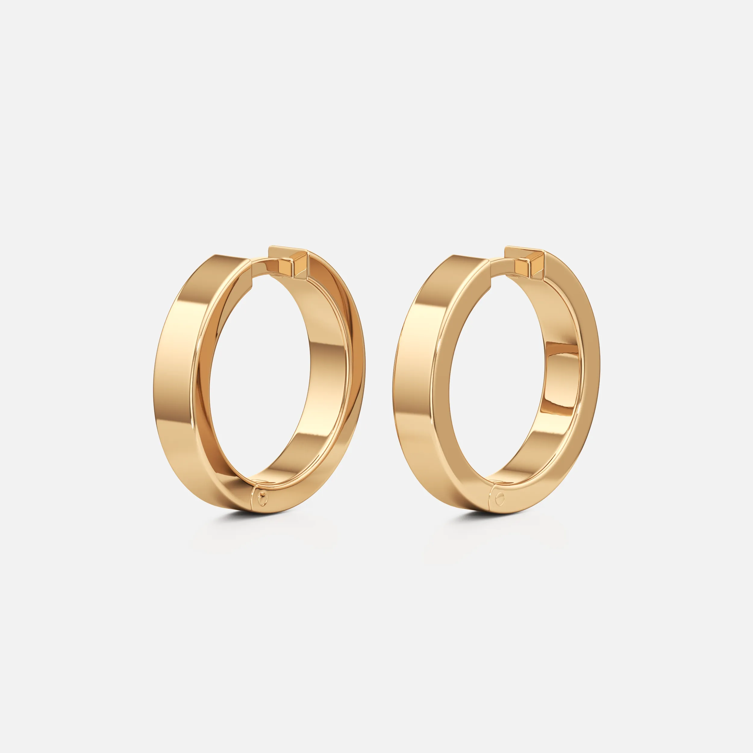 Flat Medium Hoops