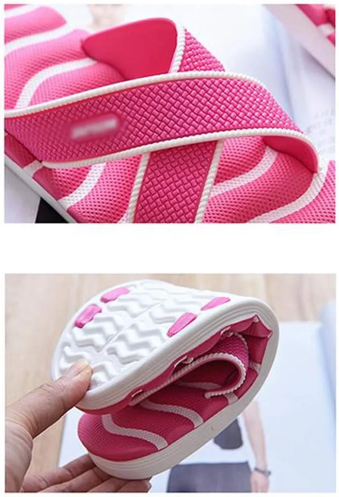 Flip Flop EVA Ladies Home Massage Slippers Bathroom Couple Sandals and Slippers Massage Leisure Outdoor Beach Tide Drag Flip Flops (Color : B, Size : 38)