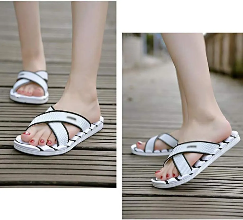 Flip Flop EVA Ladies Home Massage Slippers Bathroom Couple Sandals and Slippers Massage Leisure Outdoor Beach Tide Drag Flip Flops (Color : B, Size : 38)