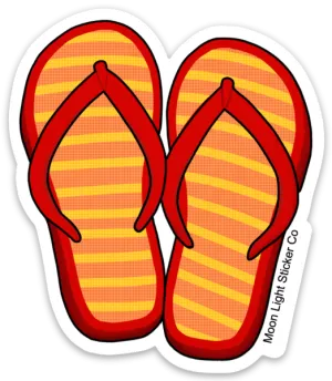 Flip Flops Sticker