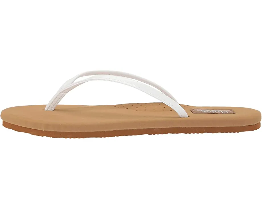 Flojos Vintage On Thong Slip Flat Slide Sandals Heavy reduction Flops Artificial Intelligence (AI) 2.0 Fiesta White/Tan Flip