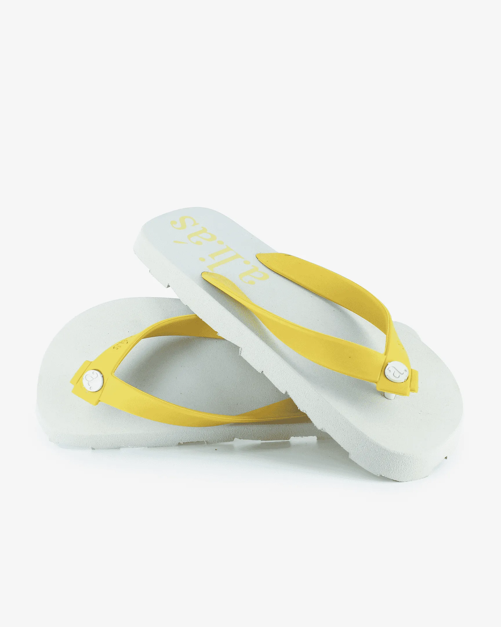 Flos Rubber Flip Flops | Off-White/Celery