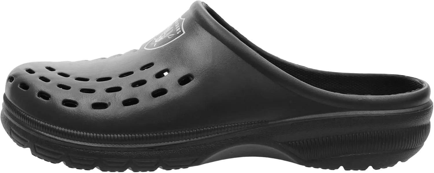 FOCO NFL Mens Big Splash Team Logo Solid Clogs Comfortable Water Slip on Shoes