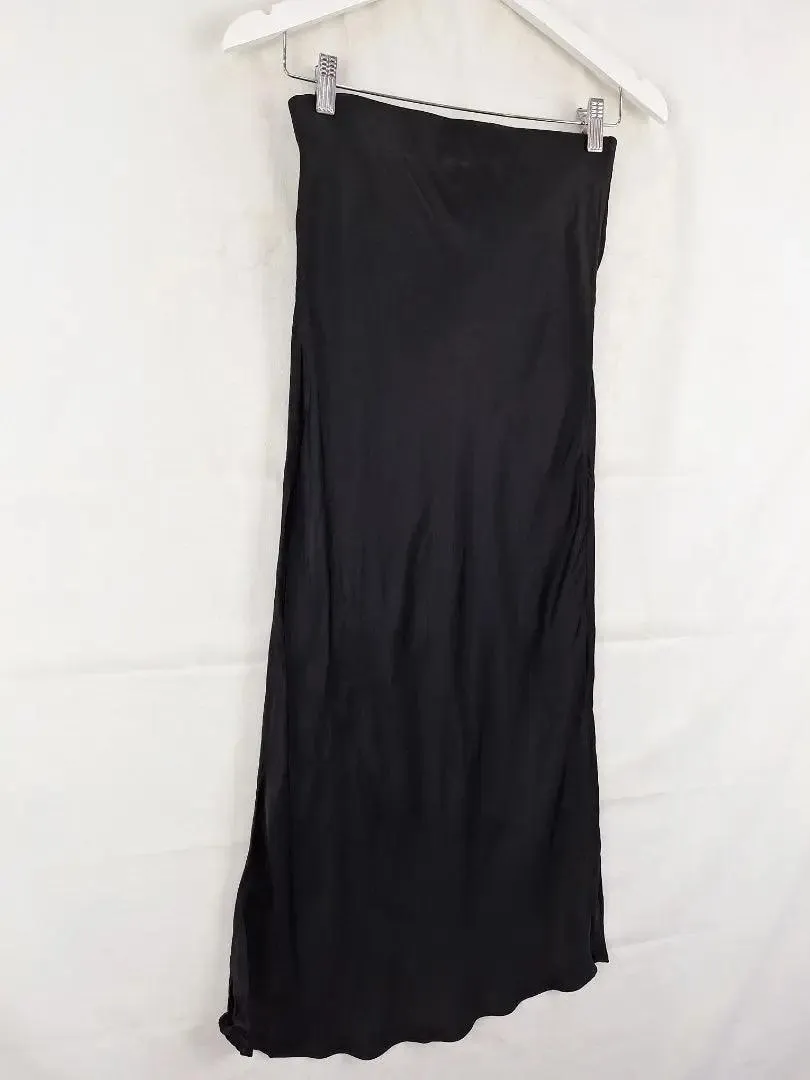 Forever New Sleek Satin Slip Midi Skirt Size 10