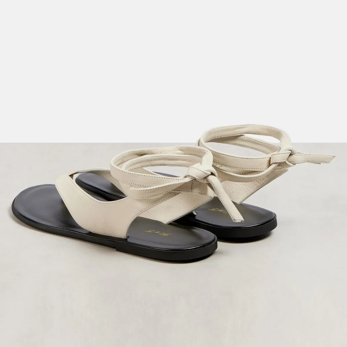 FOWT Women Split Round Toe Sandals Lace up Strappy Comfortable Flats Casual Summer Soft Flip Flop Shoes Size 4-16 US