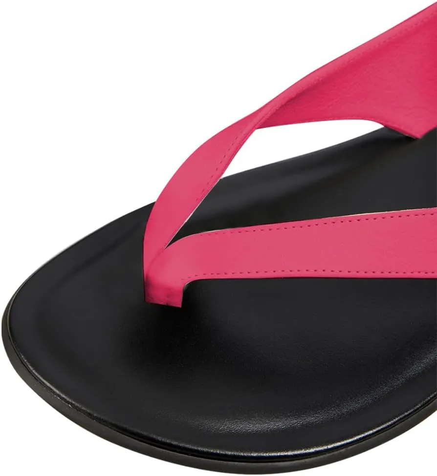 FOWT Women Split Round Toe Sandals Lace up Strappy Comfortable Flats Casual Summer Soft Flip Flop Shoes Size 4-16 US