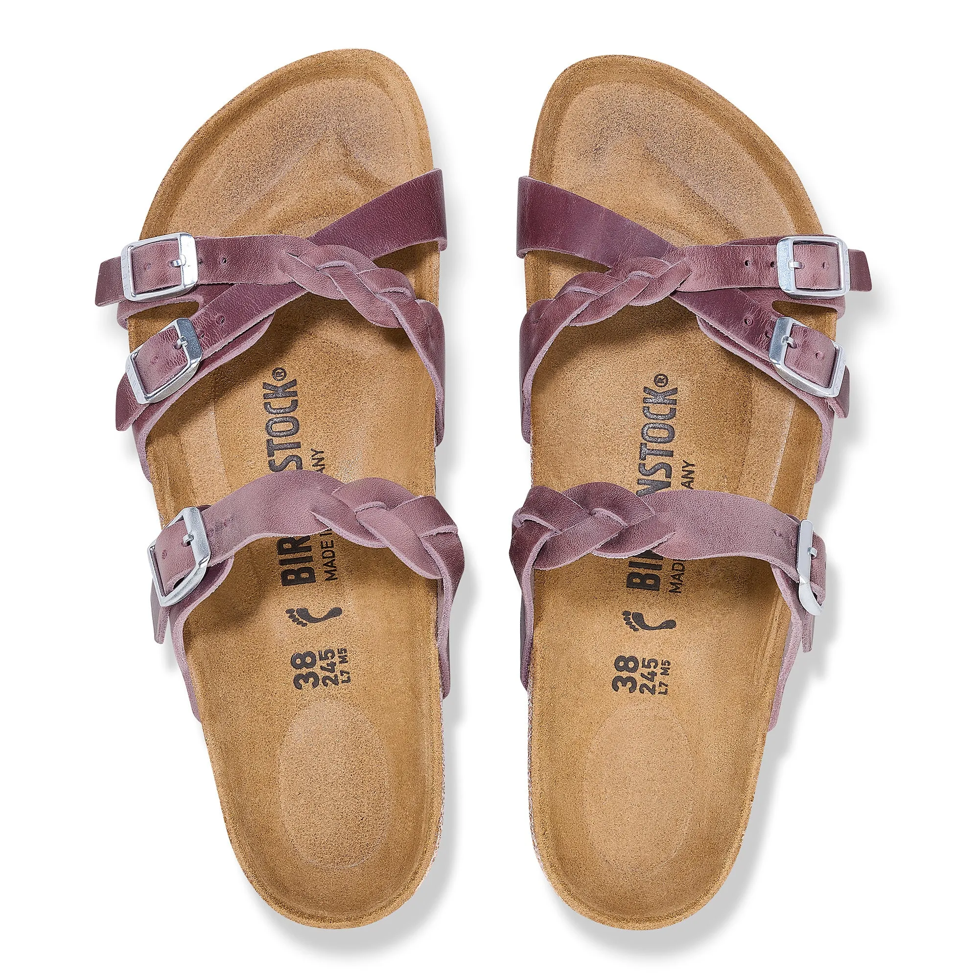 FRANCA BRAID - LAVENDER - OIL LEATHER