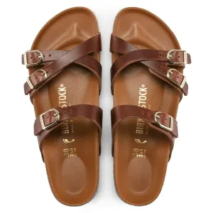 FRANCA HEX - COGNAC - OIL LEATHER