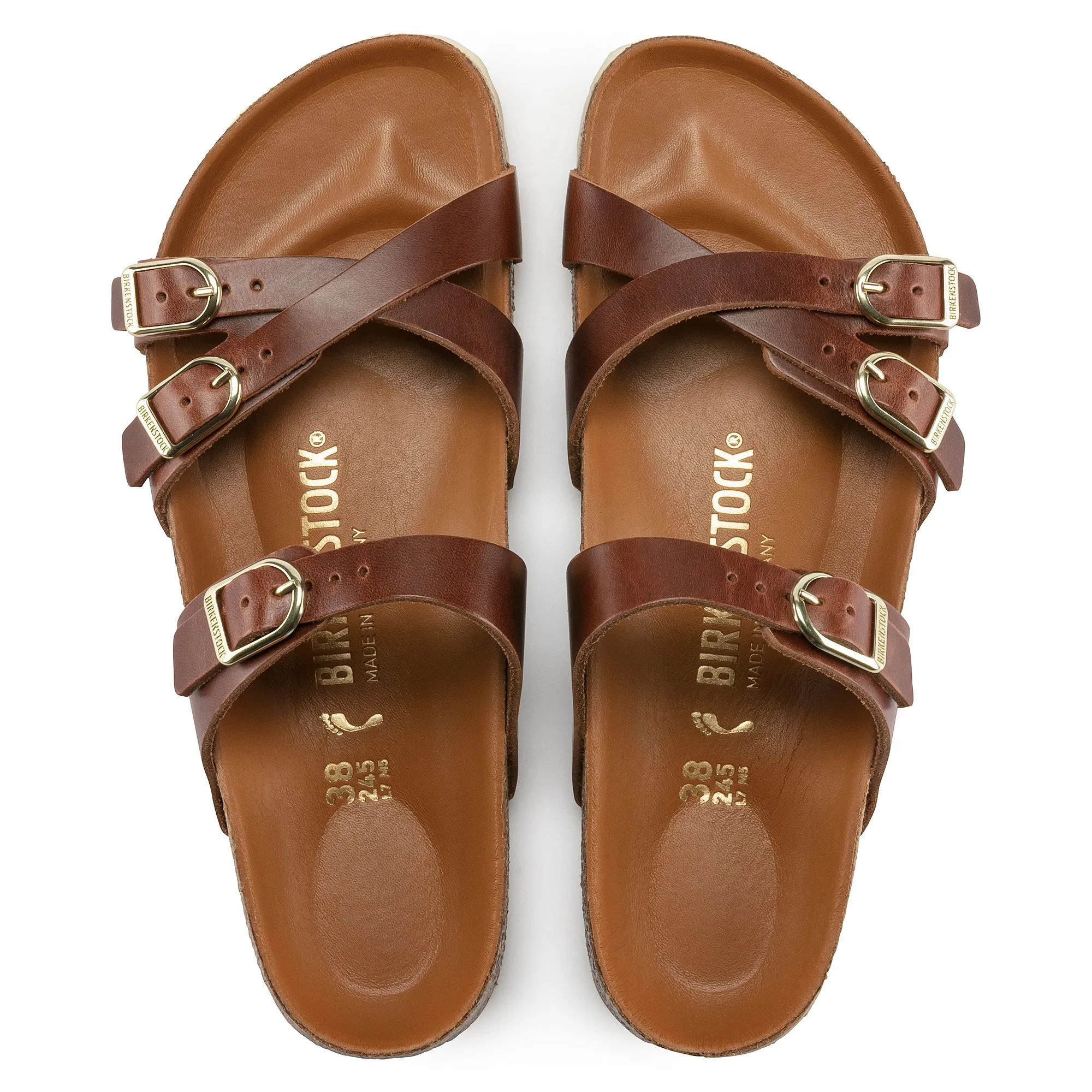 FRANCA HEX - COGNAC - OIL LEATHER