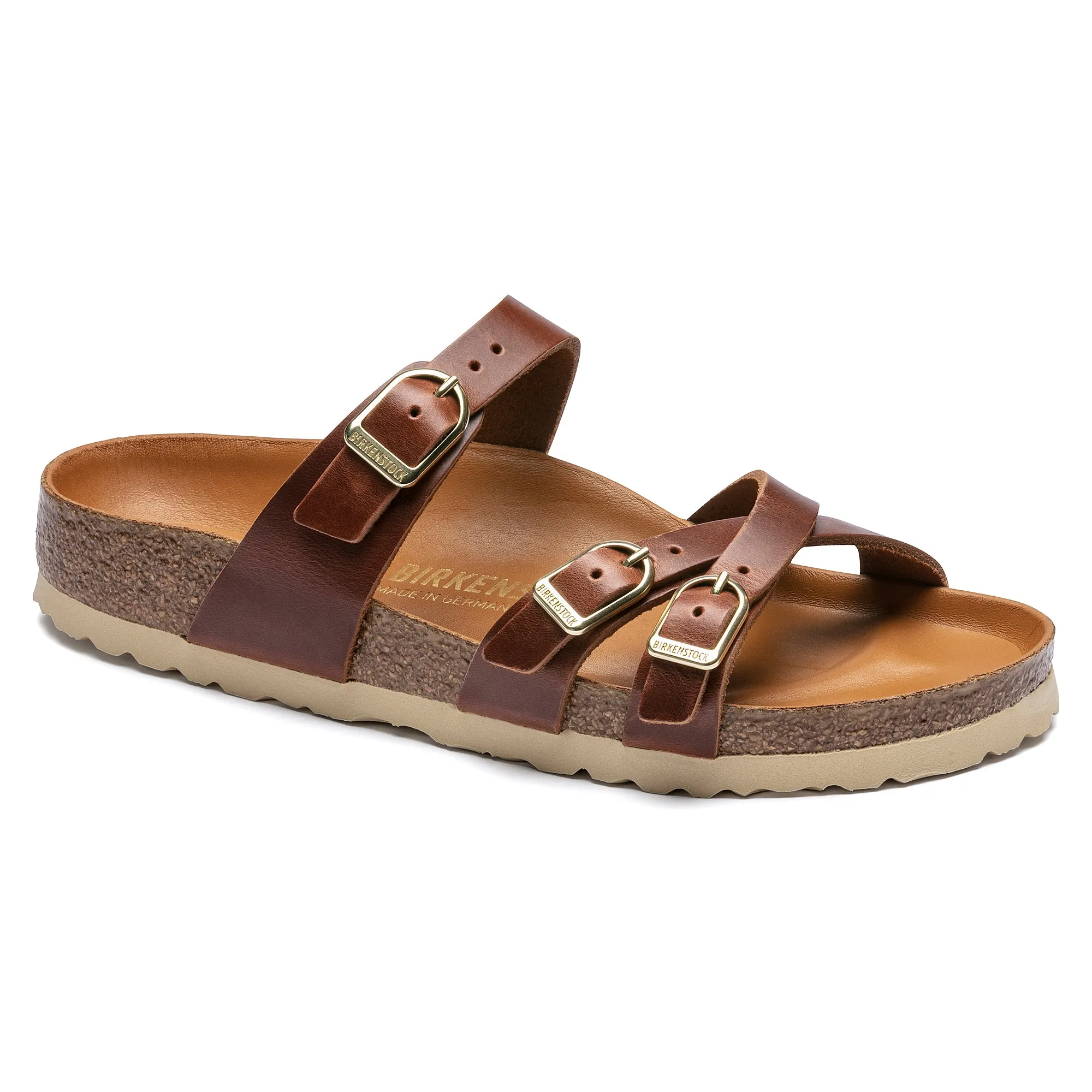 FRANCA HEX - COGNAC - OIL LEATHER