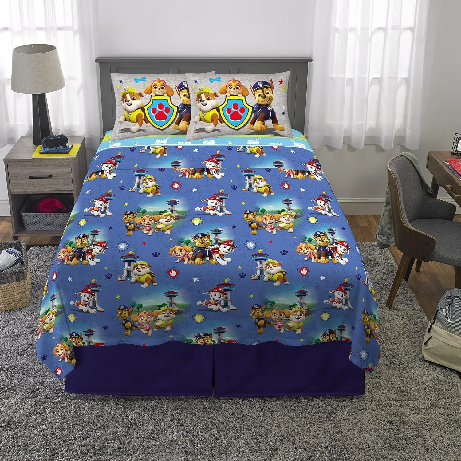 Franco Kids Bedding Super Soft Microfiber Sheet Set, Full, Paw Patrol