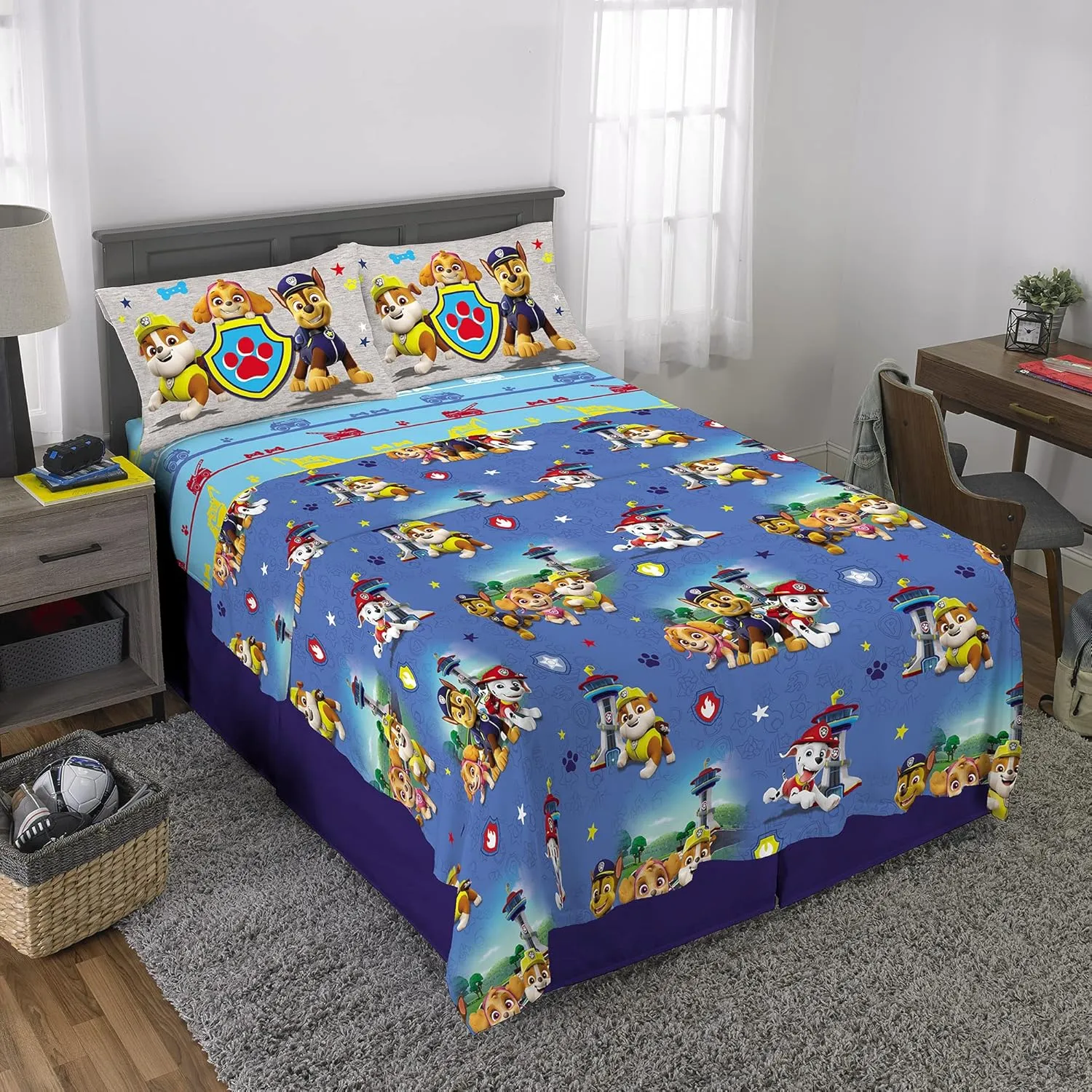 Franco Kids Bedding Super Soft Microfiber Sheet Set, Full, Paw Patrol