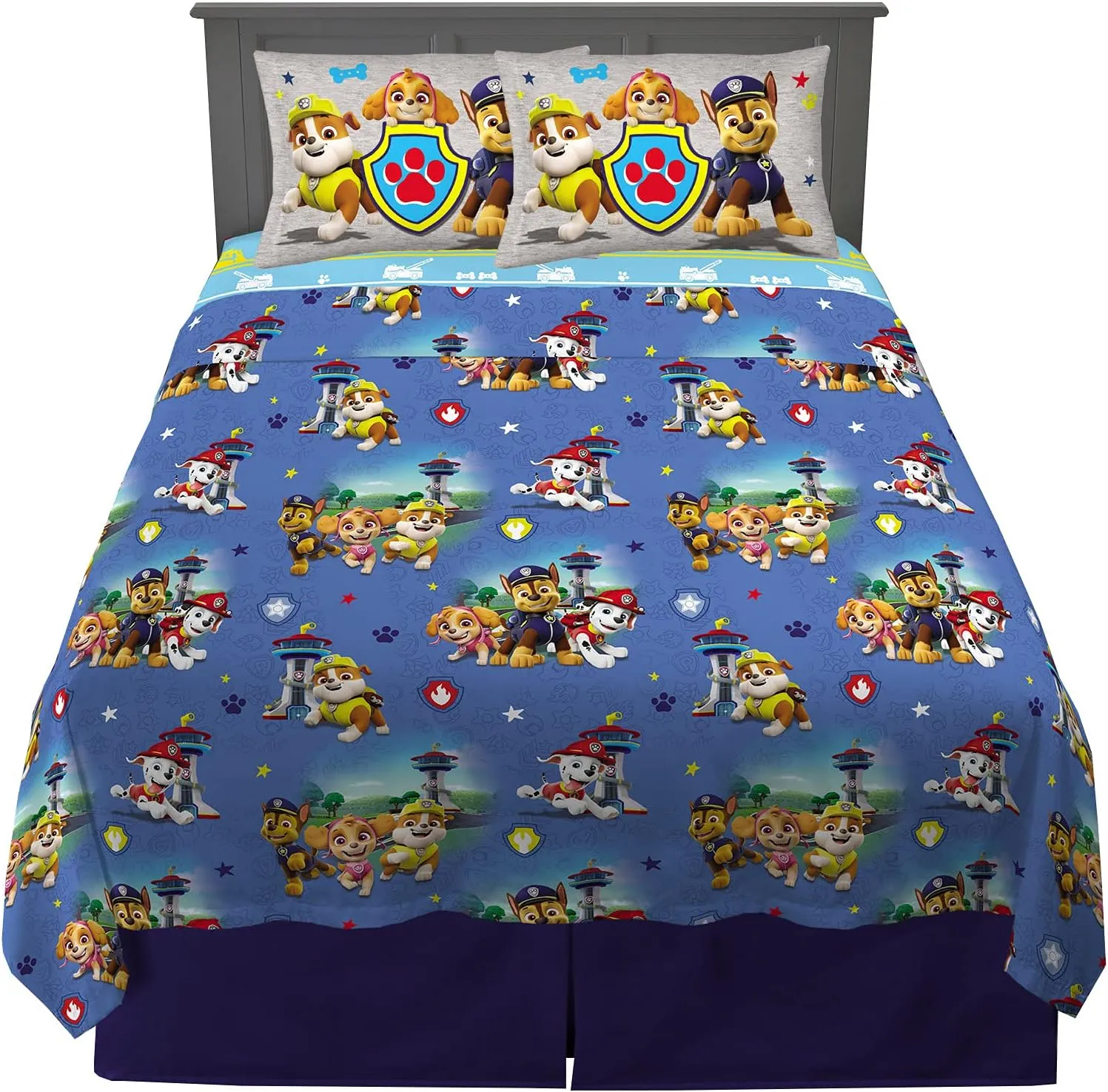Franco Kids Bedding Super Soft Microfiber Sheet Set, Full, Paw Patrol