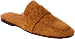 Free People Women's at Ease Embossed Loafers, Tan Suede