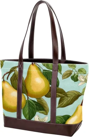 Fresh Pear-2025 Shoulder Purses for Women Large Soft Washed Leather Purses and Durable Handbags