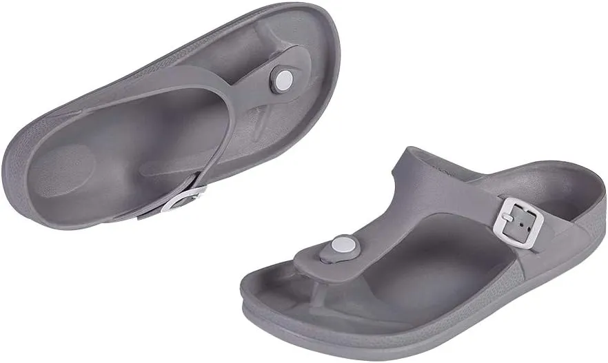 FUNKYMONKEY EVA Flip Flops Waterproof Adjustable Thong Sandals for Mens and Womens
