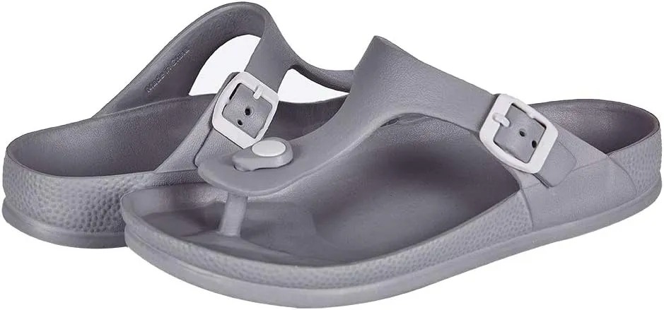 FUNKYMONKEY EVA Flip Flops Waterproof Adjustable Thong Sandals for Mens and Womens