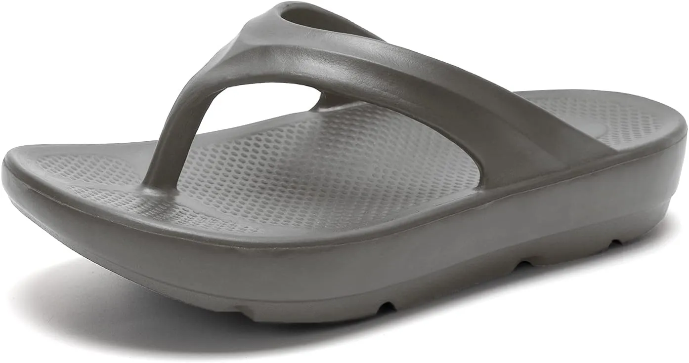 FUNKYMONKEY Women's Thong Flip Flop Ultra Soft Arch Support Sandals